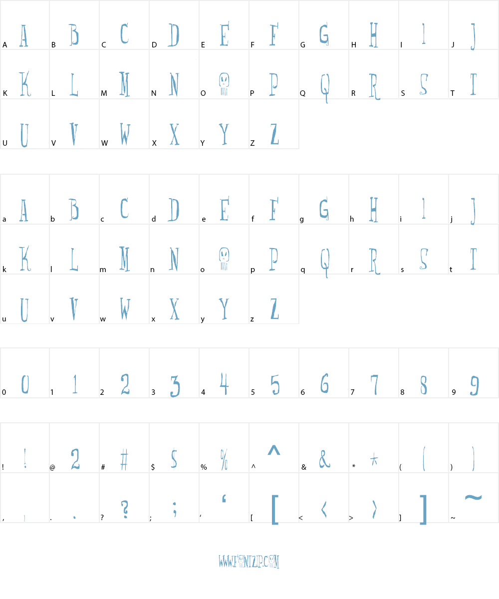 Monsterfreak Font Character